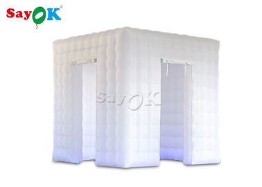 Cabina inflable de la foto del cubo del SGS de la cabina de la foto de la Navidad con dos puertas para el alquiler del banquete de boda