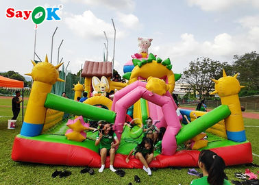 Trampolín grande de la gorila inflable comercial segura para el patio de los niños
