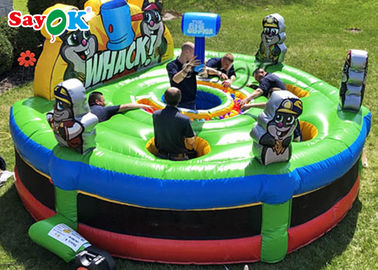 Juego inflable del topo del porrazo A del juego interactivo adulto inflable al aire libre de los juegos para el partido 4.5mx1.8mH