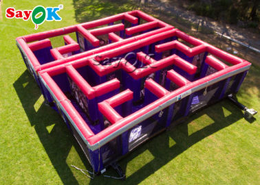Laberinto potable inflable rojo del laser de la carrera de obstáculos del juego inflable del deporte/de Maze Game Laser Tag Inflatable del carnaval