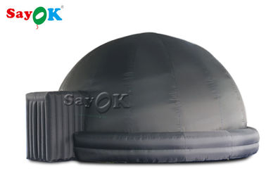 360 tienda inflable negra portátil del planetario de la proyección 5/6m de la bóveda