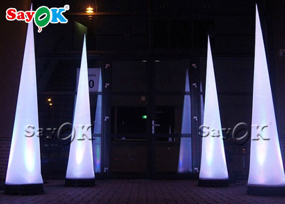 Cono inflable decorativo del partido LED para el acontecimiento al aire libre e interior