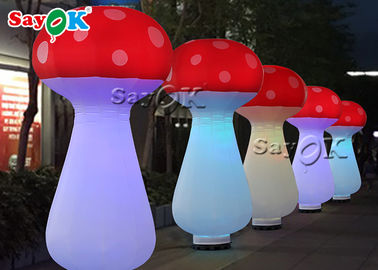 Seta inflable roja y blanca de la luz los 2.5m del LED para el festival de música