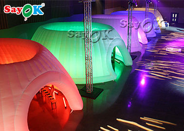Ir al aire libre tienda de aire inflables tienda de eventos 6m inflables iglú y cúpula tienda de campaña con luz LED