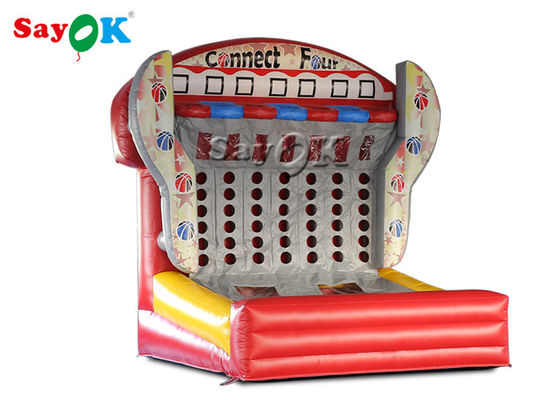 Los juegos inflables de la yarda encienden el aro de baloncesto inflable de los juegos de los deportes del tiroteo de la blanco de la prueba