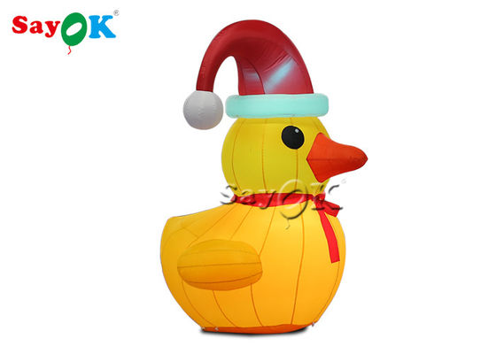 La Navidad inflable al aire libre Duck With Hat de la decoración los 2m del paño de Oxford