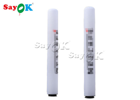 columnas inflables de la luz de 0.63x5mH LED para los acontecimientos/la decoración de la etapa