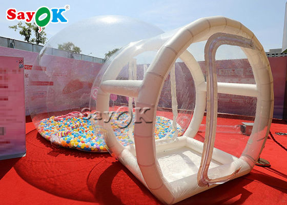 Cúpula carpa inflable comercial carpa de campamento de burbuja transparente inflable para nuestra puerta
