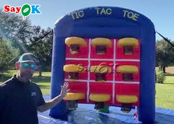 Tic inflable interior Tac Toe Basketball Connect 3 de los juegos inflables del patio trasero en juego de la fila
