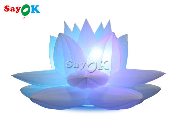 Decoración 3M Lotus Flower Model With Led inflable del partido