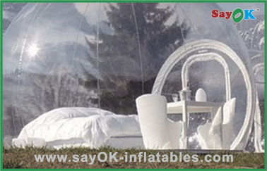 Tienda de patio inflable Tienda de aire inflable transparente Tienda de aire inflable de campo exterior Tienda inflable de fin de semana