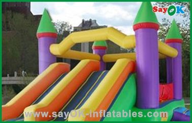 Diapositiva inflable divertida de los niños al aire libre, juego comercial del parque de atracciones