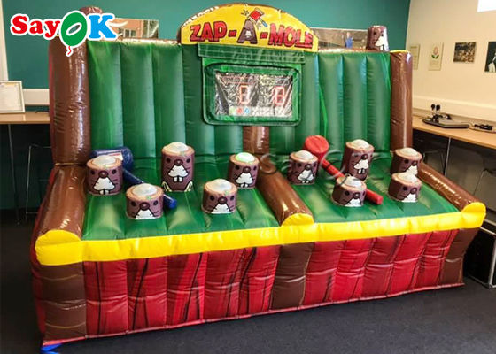 Inflables inflables inflables del PVC de los juegos al aire libre Zap un juego del topo con el sistema del IPS