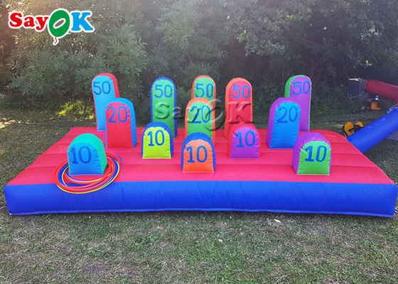 Pvc Ring Toss Game With Rings inflable del juego de la blanco