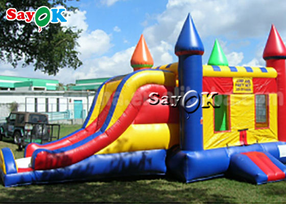 aire del Pvc de los 6*4m que salta despidiendo castillos con la gorila inflable comercial de la diapositiva para el niño