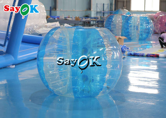 Juegos inflables para el patio trasero Adultos Adolescentes Juegos deportivos inflables 1.5 m 5 pies Azul Rojo Hermético TPU Fútbol Parachoques Pelota