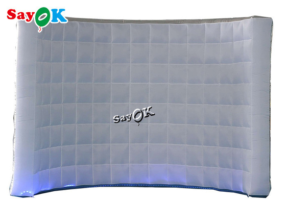 La plata profesional del estudio de la foto llevó la pared inflable 3x1.5x2.3mH de la cabina de la foto del contexto ligero para el banquete de boda