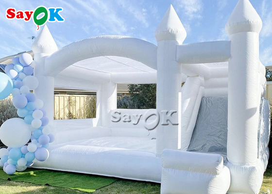 Castillo el 16.5ft comercial de la despedida de los adultos que se casa los 5m con la diapositiva