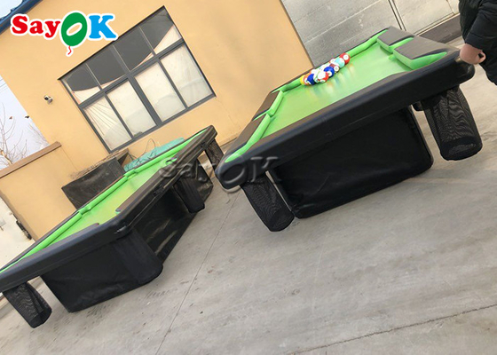 Mesa de billar inflable sellada aire inflable del PVC del juego que rueda 0.9m m con el soporte