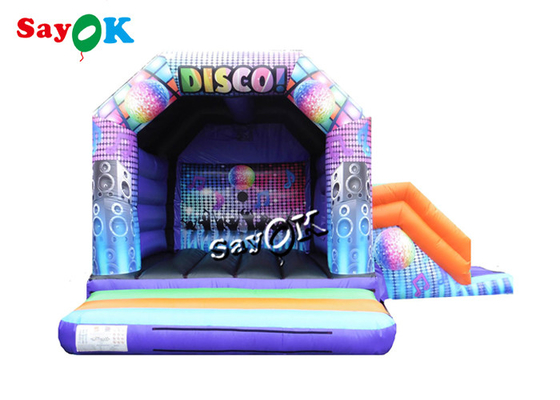casa inflable de la despedida de la bóveda del disco del 15x18ft con la diapositiva Digital impresa