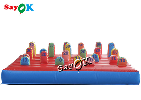 impresión inflable de Ring Toss Game With Logo del carnaval al aire libre de 3M el 10ft
