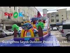 Diapositiva inflable de la gorila