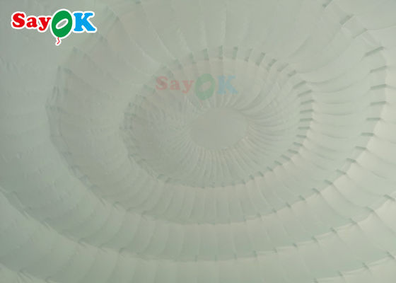 Tienda inflable al aire libre 6x5x3,2m Tienda de cúpula inflable blanca pura con luces LED