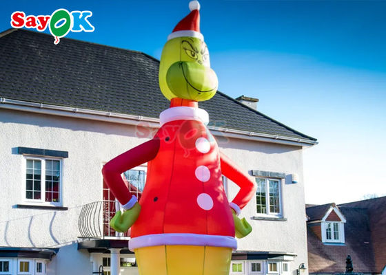 Balones de personajes inflables Publicidad Grinch inflables 9m 30ft Gran Santa Decoraciones de Navidad dibujos animados