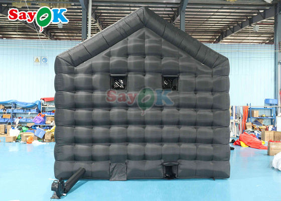 Fiesta Negra Carpa Cubo Inflable Club Nocturno Inflable Con Disco Y Luz Laser Para Alquiler Club Nocturno Inflable