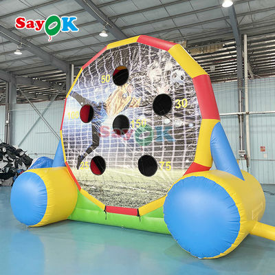 Juego de doble cara 13ft Inflatable Fútbol Dart Board Inflatable Fútbol Dart Kick Goal Juego para Juego de deportes al aire libre