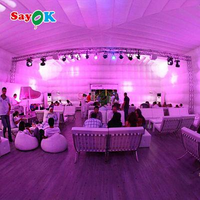 Cubo portátil colorido tiendas de campaña inflables LED tienda de campaña para eventos al aire libre fiesta boda