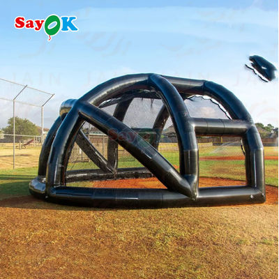 Redes de bateo portátiles impermeables carpa de béisbol inflable carpa de bateo de béisbol inflable para deportes