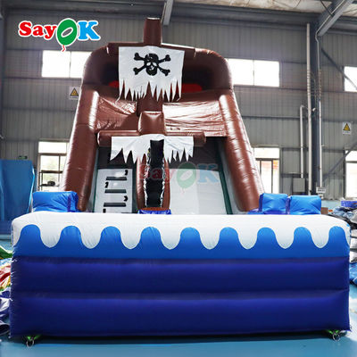 Nuevos diseños de tobogán pirata inflable Inflable casa de salto inflable salpicador tobogán seco para niños