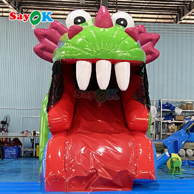 PVC de alta calidad personalizado Gran castillo de salto al aire libre Fun City Parque inflable juguete tobogán casa de rebote