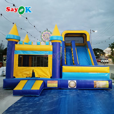 Casa de salto inflable de grado comercial con tobogán Casa de salto inflable Castillo de salto para juguete del parque