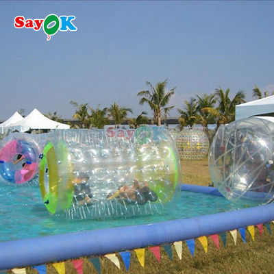 Sayok inflables PVC transparente hámster humano Zorb rodante bola de rodillo de agua paseo de juego de pelota para juguetes acuáticos