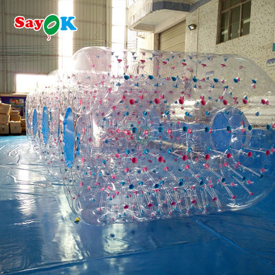 Sayok inflables PVC transparente hámster humano Zorb rodante bola de rodillo de agua paseo de juego de pelota para juguetes acuáticos