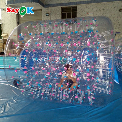 Sayok inflables PVC transparente hámster humano Zorb rodante bola de rodillo de agua paseo de juego de pelota para juguetes acuáticos