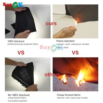 Tienda de cúpula inflable 3d Cúpula inflada Cúpula astronómica Tienda de galaxia