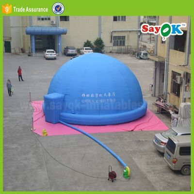 Tienda de planetario inflable portátil mini, tienda de proyección inflable 360 para enseñar
