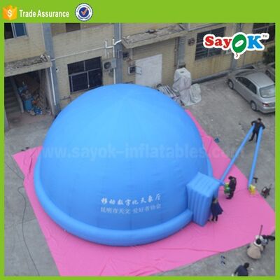 Tienda de planetario inflable portátil mini, tienda de proyección inflable 360 para enseñar