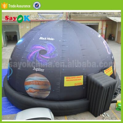 Carpa de cine 3D domo inflable portátil Planetario proyector de 5m Planetario para la escuela