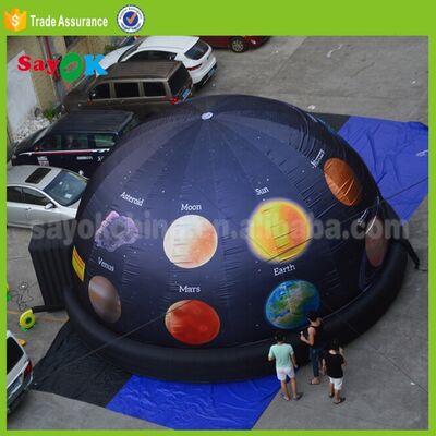 Carpa de cine 3D domo inflable portátil Planetario proyector de 5m Planetario para la escuela