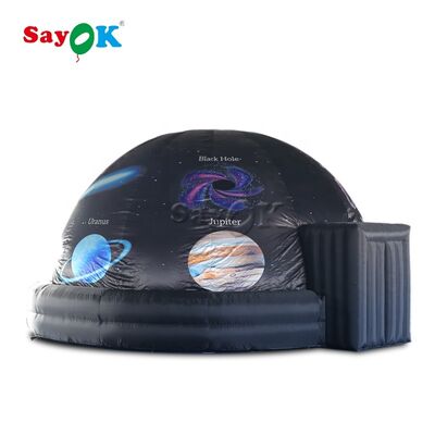 Sayok 5m 16ft personalizado de impresión completa Inflable Planetario Cúpula Tienda para Niños Educación con soplador de aire