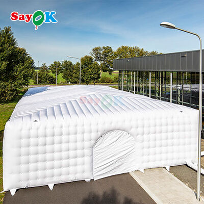 Sayok Guangzhou Tienda inflable de cubo blanco gigante personalizada para eventos al aire libre boda 200 personas
