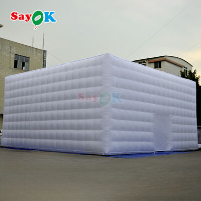 Sayok Tienda Cubo Inflable Grande Iluminada de 10m de Tela Oxford Portátil para Eventos de Camping al Aire Libre y Alquiler