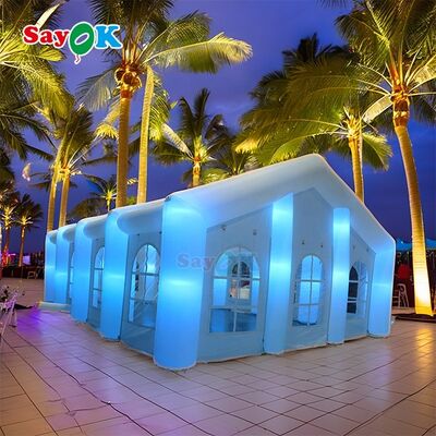 Carpa publicitaria grande Sayok para eventos al aire libre, bodas, clubes y fiestas para 200 personas con LED