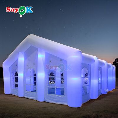 Carpa publicitaria grande Sayok para eventos al aire libre, bodas, clubes y fiestas para 200 personas con LED