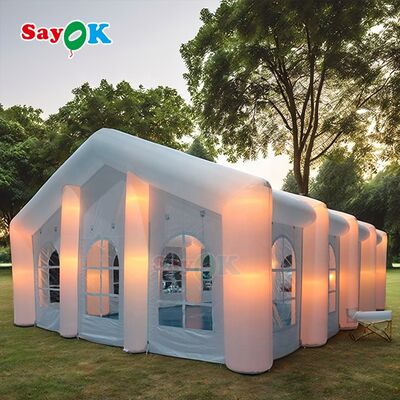 Carpa publicitaria grande Sayok para eventos al aire libre, bodas, clubes y fiestas para 200 personas con LED