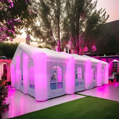 Carpa publicitaria grande Sayok para eventos al aire libre, bodas, clubes y fiestas para 200 personas con LED